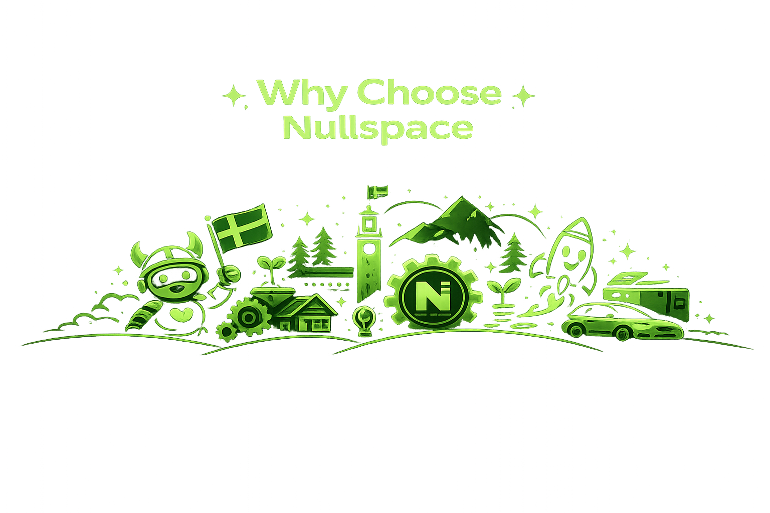 Why Choose Nullspace mascot illustration